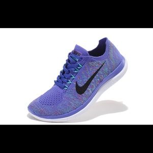 Purple Nike Free Flyknit Gym Shoes